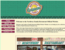 Tablet Screenshot of northwayrestaurant.com